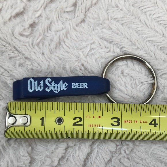 Old Style beer bottle opener keychain - blue - Picture 12 of 12